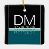 Moderne zakelijke Sjabloon | Alle kleuren Keramisch Ornament (Voorkant)