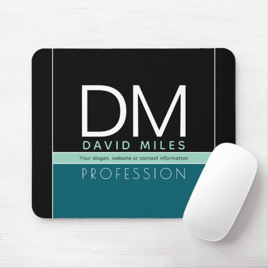 Moderne zakelijke Sjabloon | Alle kleuren Muismat (Met muis)