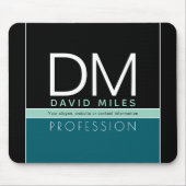 Moderne zakelijke Sjabloon | Alle kleuren Muismat (Voorkant)