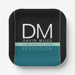 Moderne zakelijke Sjabloon | Alle kleuren  Papieren Bordje