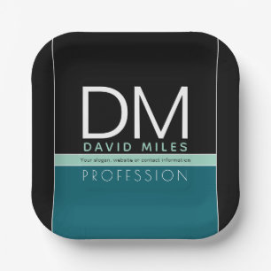 Moderne zakelijke Sjabloon Alle kleuren Papieren Bordje