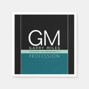 Moderne zakelijke Sjabloon Alle kleuren Servet