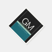 Moderne zakelijke Sjabloon | Alle kleuren  Servet (Hoek)