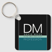 Moderne zakelijke Sjabloon | Alle kleuren  Sleutelhanger (Voorkant)