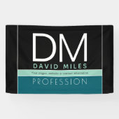 Moderne zakelijke Sjabloon | Alle kleuren  Spandoek (Horizontaal)