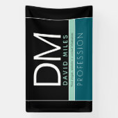 Moderne zakelijke Sjabloon | Alle kleuren  Spandoek (Verticaal)