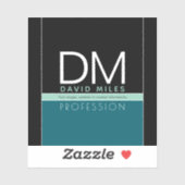 Moderne zakelijke Sjabloon | Alle kleuren  Sticker (Vel)