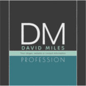 Moderne zakelijke Sjabloon | Alle kleuren  Sticker (Voorkant)