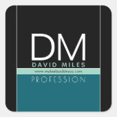 Moderne zakelijke Sjabloon | Alle kleuren  Vierkante Sticker (Voorkant)