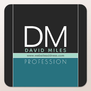 Moderne zakelijke Sjabloon   Alle kleuren  Vierkante Sticker