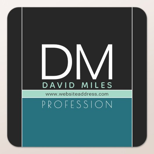 Moderne zakelijke Sjabloon | Alle kleuren  Vierkante Sticker