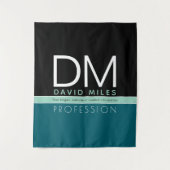 Moderne zakelijke Sjabloon | Alle kleuren  Wandkleed (Voorkant)