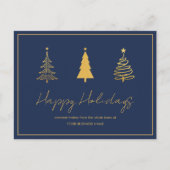 Moderne zakelijke vakantie Kaart (Voorkant)