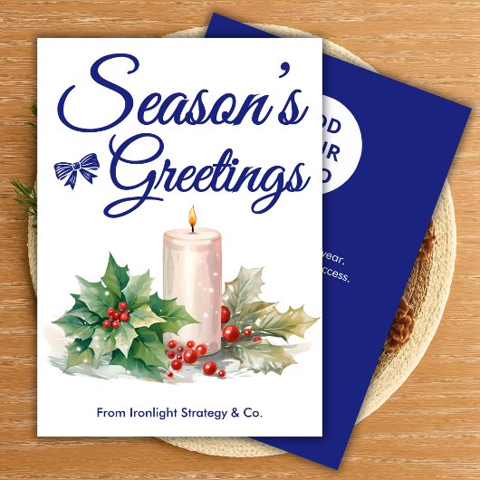 Moderne zakelijke vakantie Kaart met branding