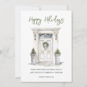 Moderne Zakelijke Wenskaarten voor de Feestdagen F Feestdagenkaart (Voorkant)