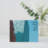 Moderne zakelijke wijziging van adresfoto briefkaart (Staand voorkant)