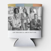 Moderne zakelijke zwart-witfoto blikjeskoeler (Voorkant)