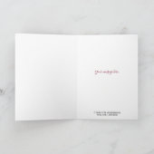 Moderne zakenfotokerst in onroerend goed feestdagen kaart (Binnen)