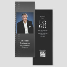 Moderne zakenman Foto Advertentie Grijs