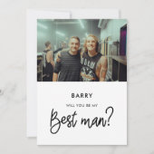 Moderne Zal jij mijn getuige zijn fotokaart Kaart (Voorkant)