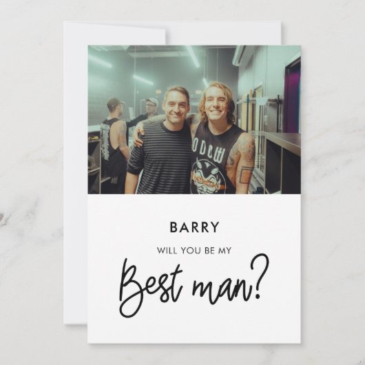 Moderne Zal jij mijn getuige zijn fotokaart Kaart (Voorkant)