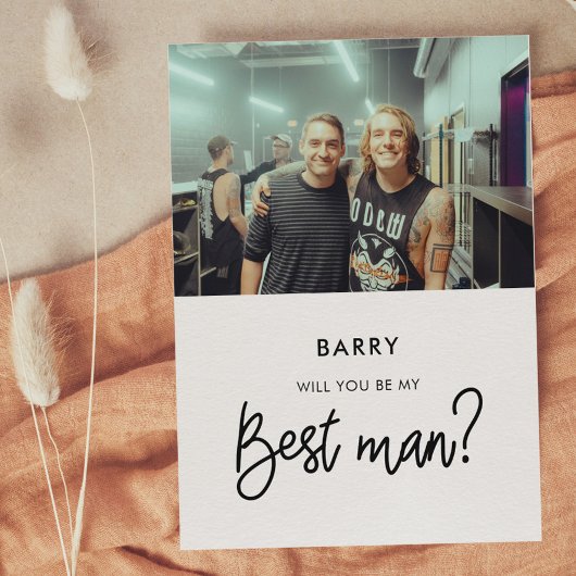 Moderne Zal jij mijn getuige zijn fotokaart Kaart