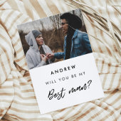 Moderne Zal jij mijn getuige zijn fotokaart Kaart