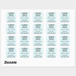 Moderne Zam Zam Water Nikah Moslim Huwelijksgunst Vierkante Sticker