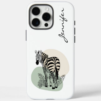 Moderne Zebra iPhone 16 Pro Max Hoesje