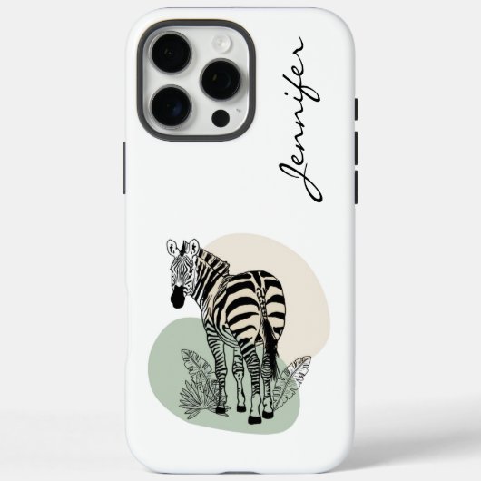 Moderne Zebra iPhone Case-Mate iPhone Case (Achterkant)