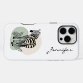 Moderne Zebra iPhone Hoesje (Achterkant horizontaal)