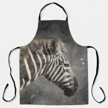 Moderne Zebra portret - Waterverf van wilde dieren