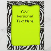 Moderne zebra print flyer (Voorkant)