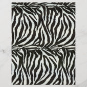 Moderne zebra print flyer (Achterkant)