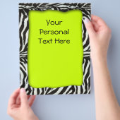 Moderne zebra print flyer (Hand)