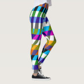 Moderne Zebra Print Pattern #10 Leggings (Rechts)