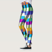 Moderne Zebra Print Pattern #10 Leggings (Links)