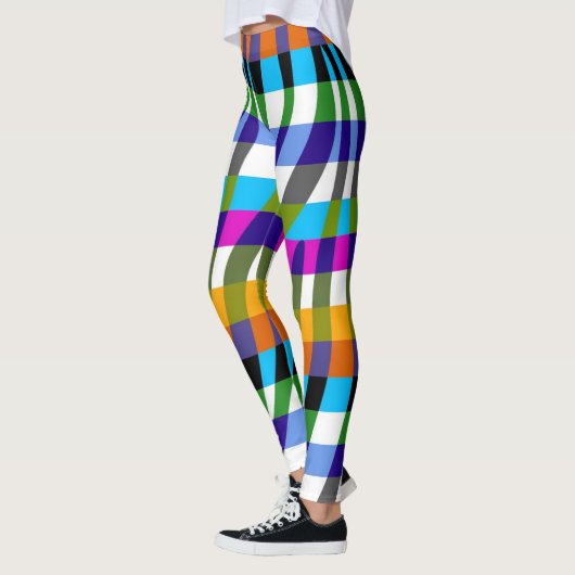 Moderne Zebra Print Pattern #10 Leggings (Links)