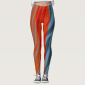 Moderne Zebra Print Pattern #20 Leggings (Voorkant)