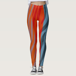 Moderne Zebra Print Pattern #20 Leggings
