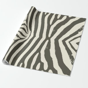 Moderne zebra streep dierprint patroon cadeaupapier