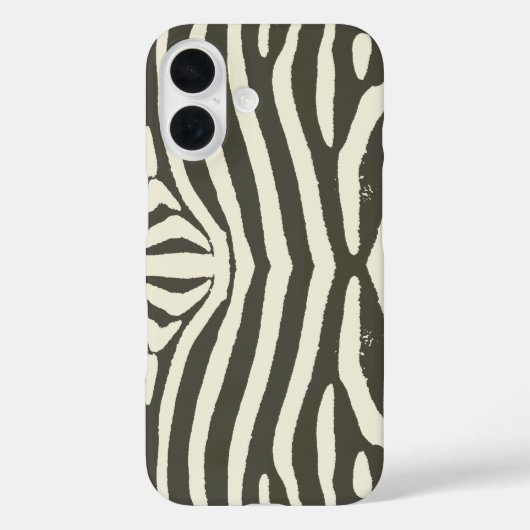 Moderne zebra streep dierprint patroon Case-Mate iPhone case (Achterkant)