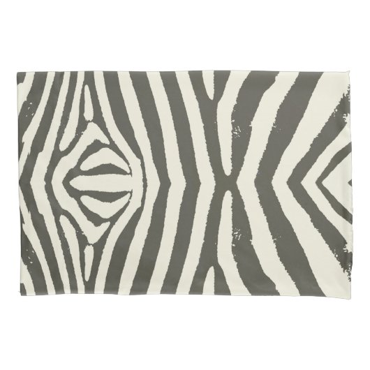 Moderne zebra streep dierprint patroon kussensloop (Voorkant)