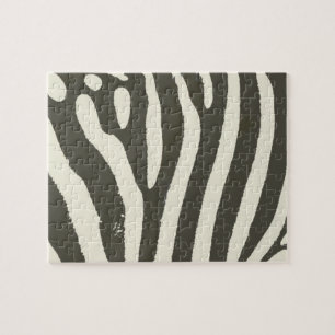 Moderne zebra streep dierprint patroon legpuzzel