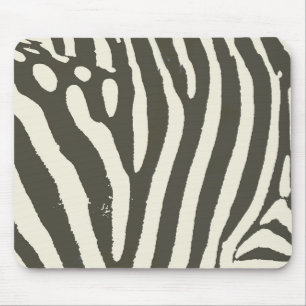 Moderne zebra streep dierprint patroon muismat