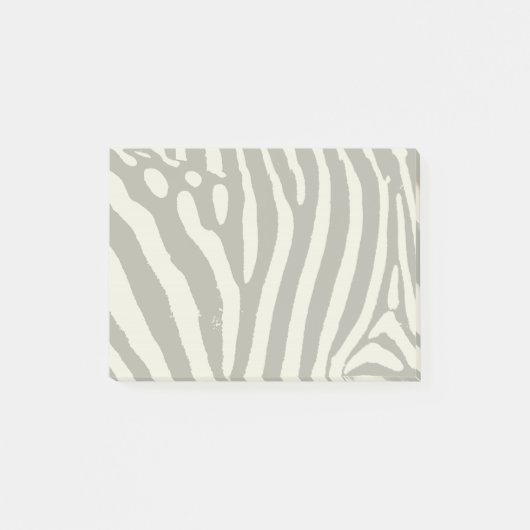 Moderne zebra streep dierprint patroon post-it® notes (Voorkant)