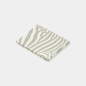 Moderne zebra streep dierprint patroon post-it® notes (Schuin)