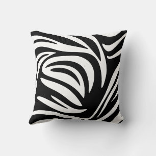 Moderne Zebra Stripes Abstract Ontwerp Kussen