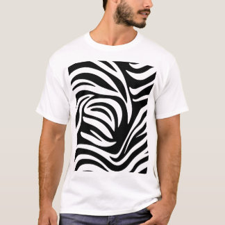 Moderne Zebra Stripes Abstract Ontwerp T-shirt