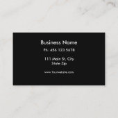 Moderne Zebra Stripes Black en White Cool Abstract Visitekaartje (Achterkant)